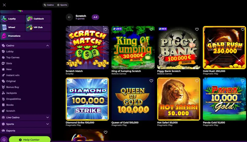 Crypto-first slot casino with USDT instant cashouts and a 900-title Pragmatic Play/NetEnt lobby